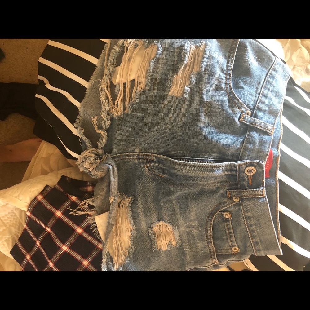 Denim shorts